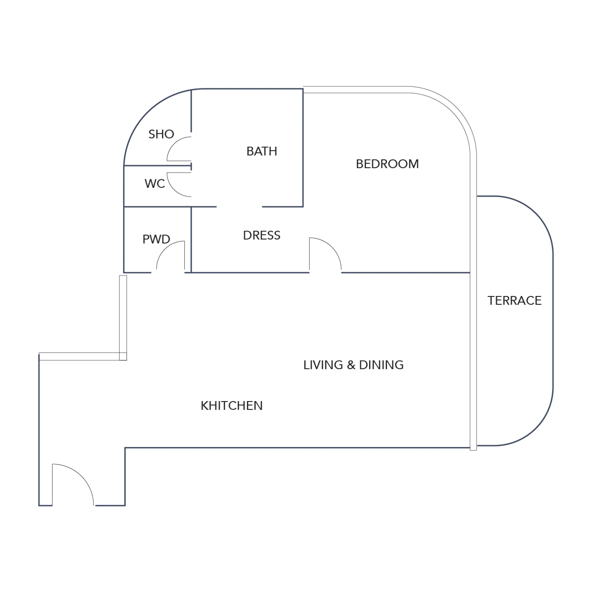1 Bedroom Plan