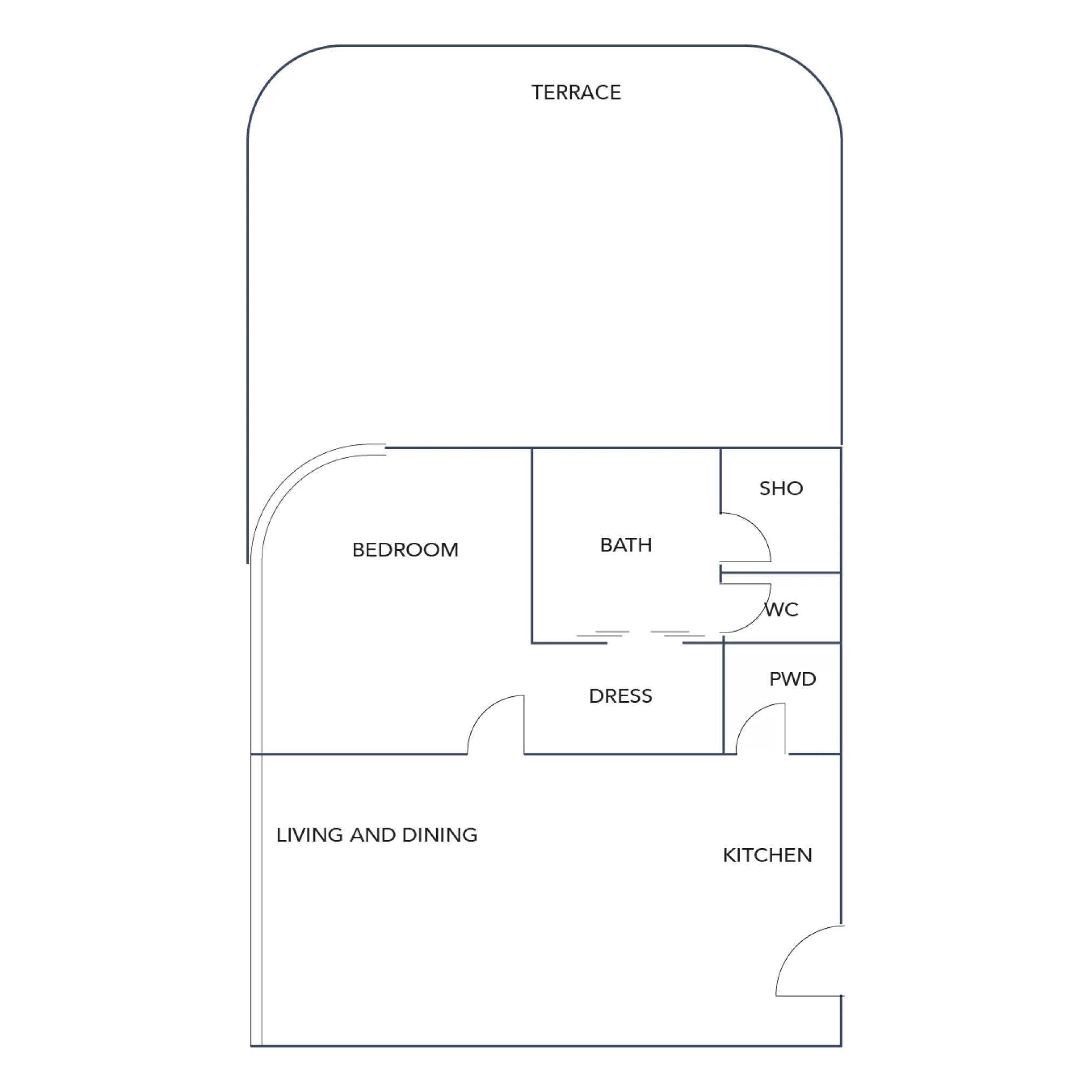 1 Bedroom Plan