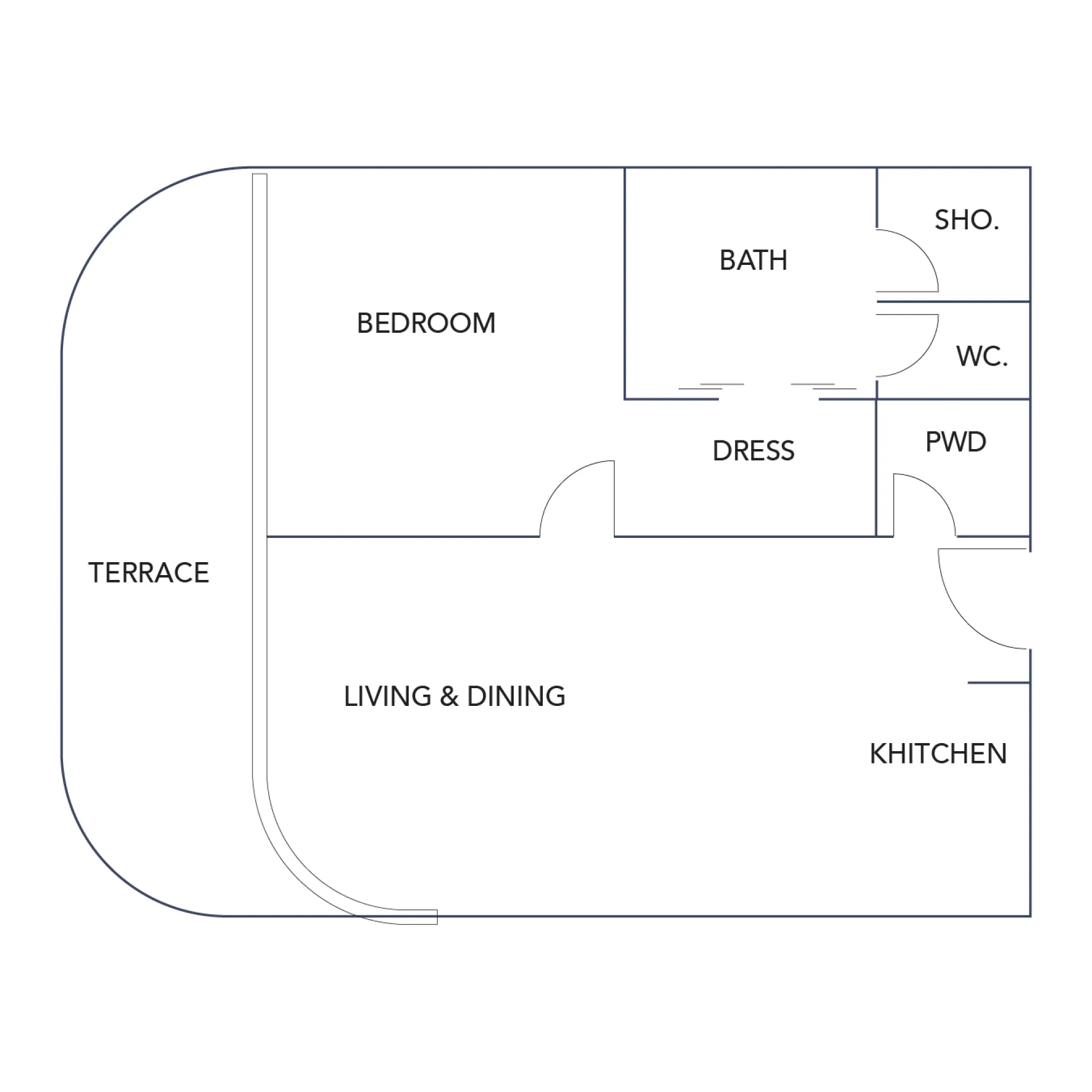 1 Bedroom Plan