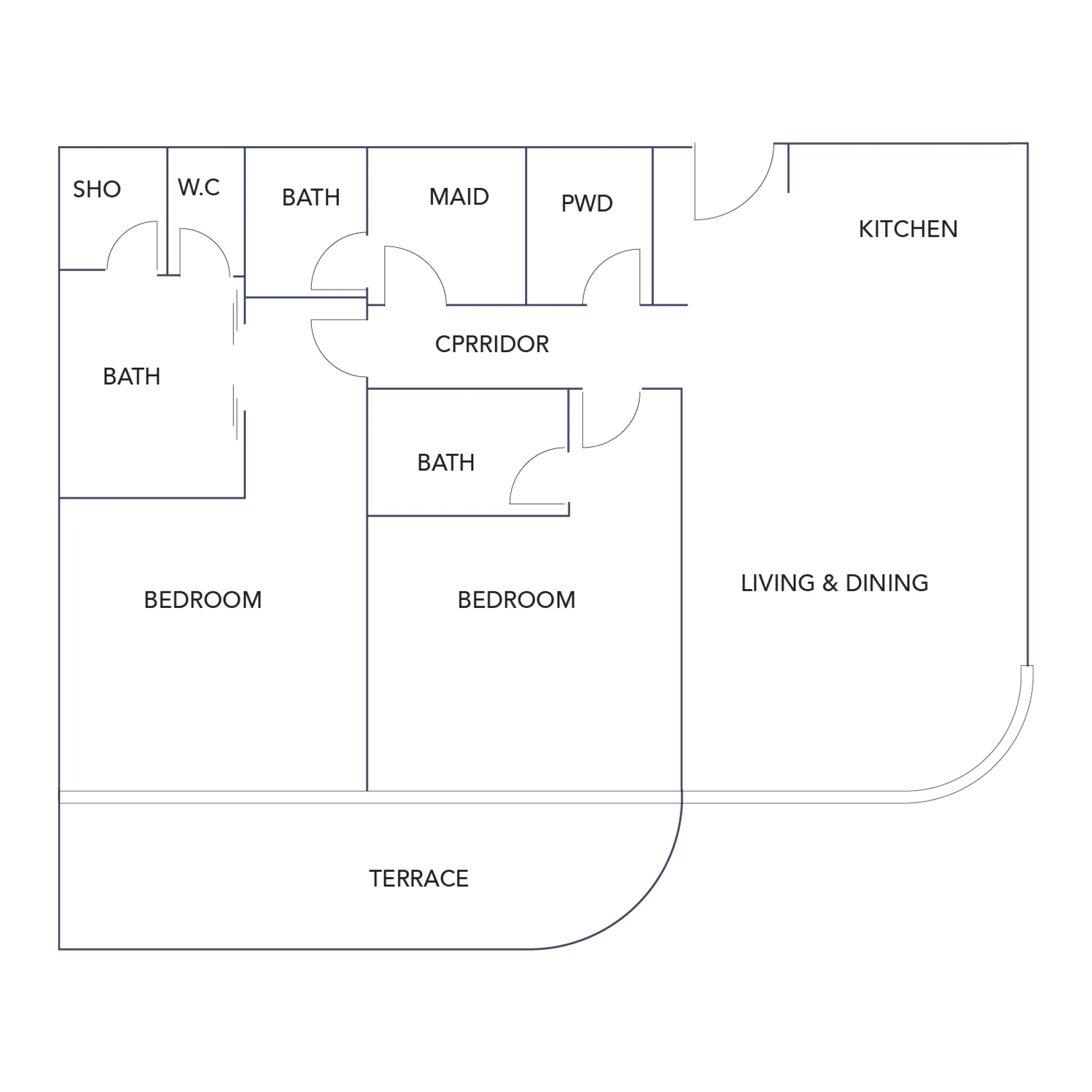 2 Bedroom Plan