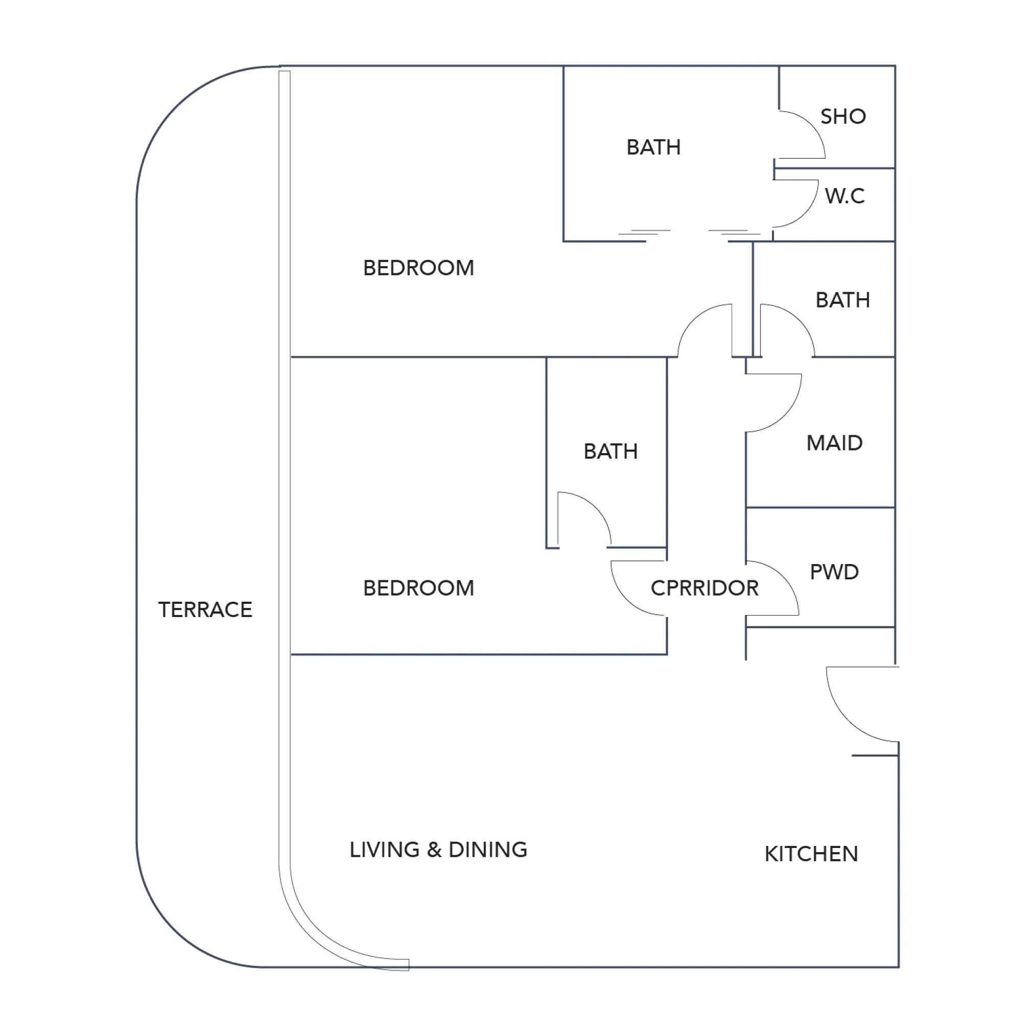 2 Bedroom Plan